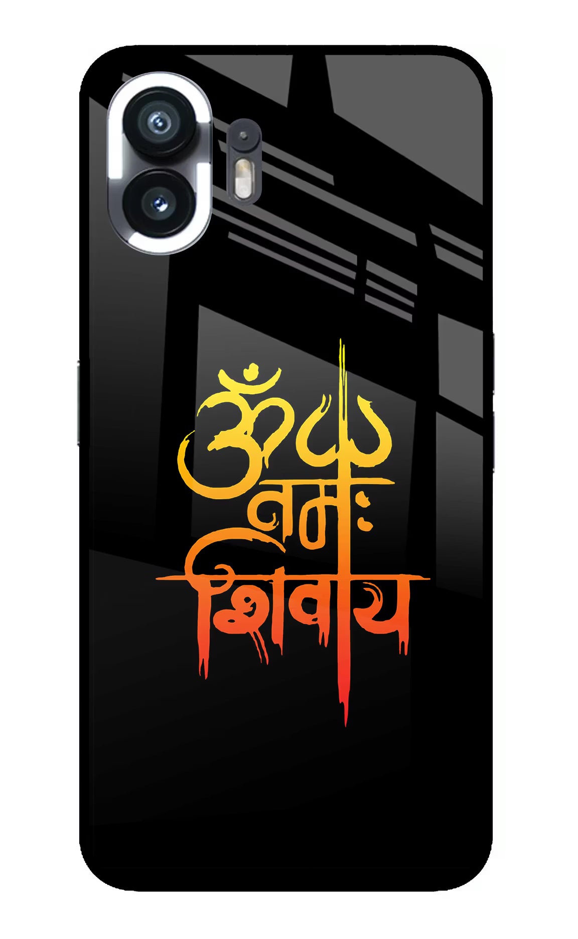 Om Namah Shivay Nothing Phone 2 Glass Case Back Cover by Casekaro