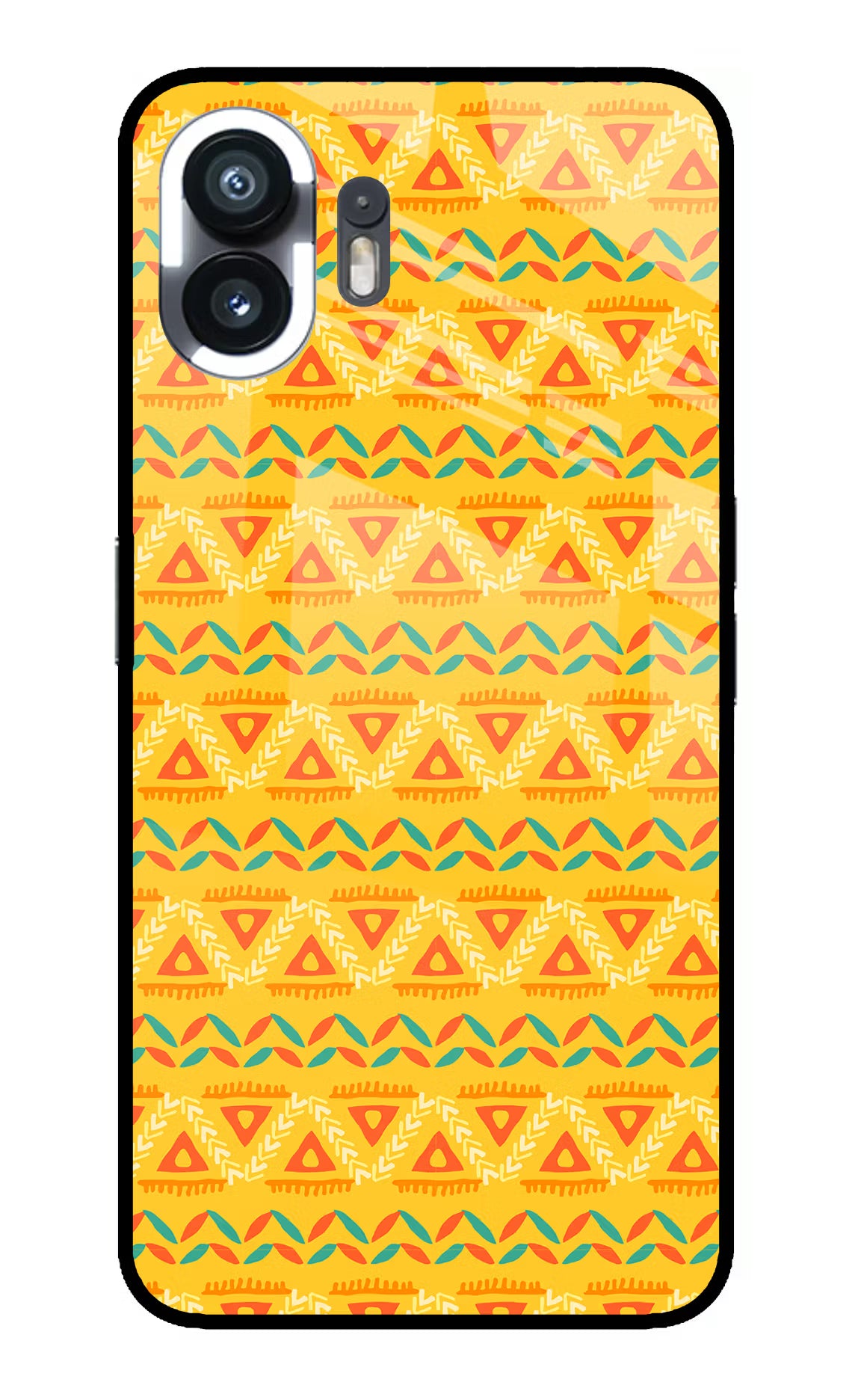 Tribal Pattern Nothing Phone 2 Glass Case Back Cover by Casekaro