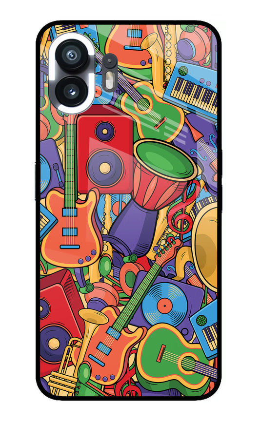 Music Instrument Doodle Nothing Phone 2 Glass Case