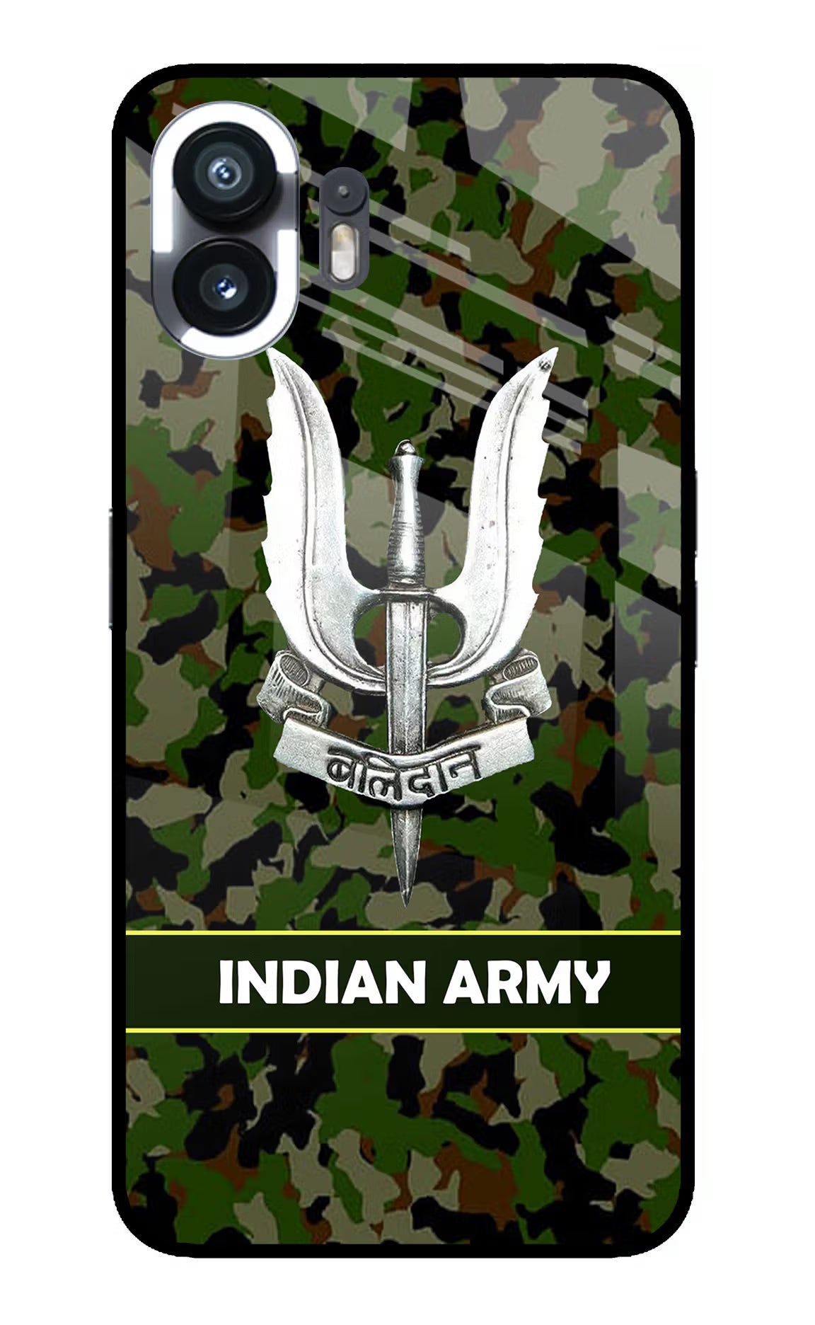 Balidan Indian Logo Nothing Phone 2 Glass Case Back Cover by Casekaro