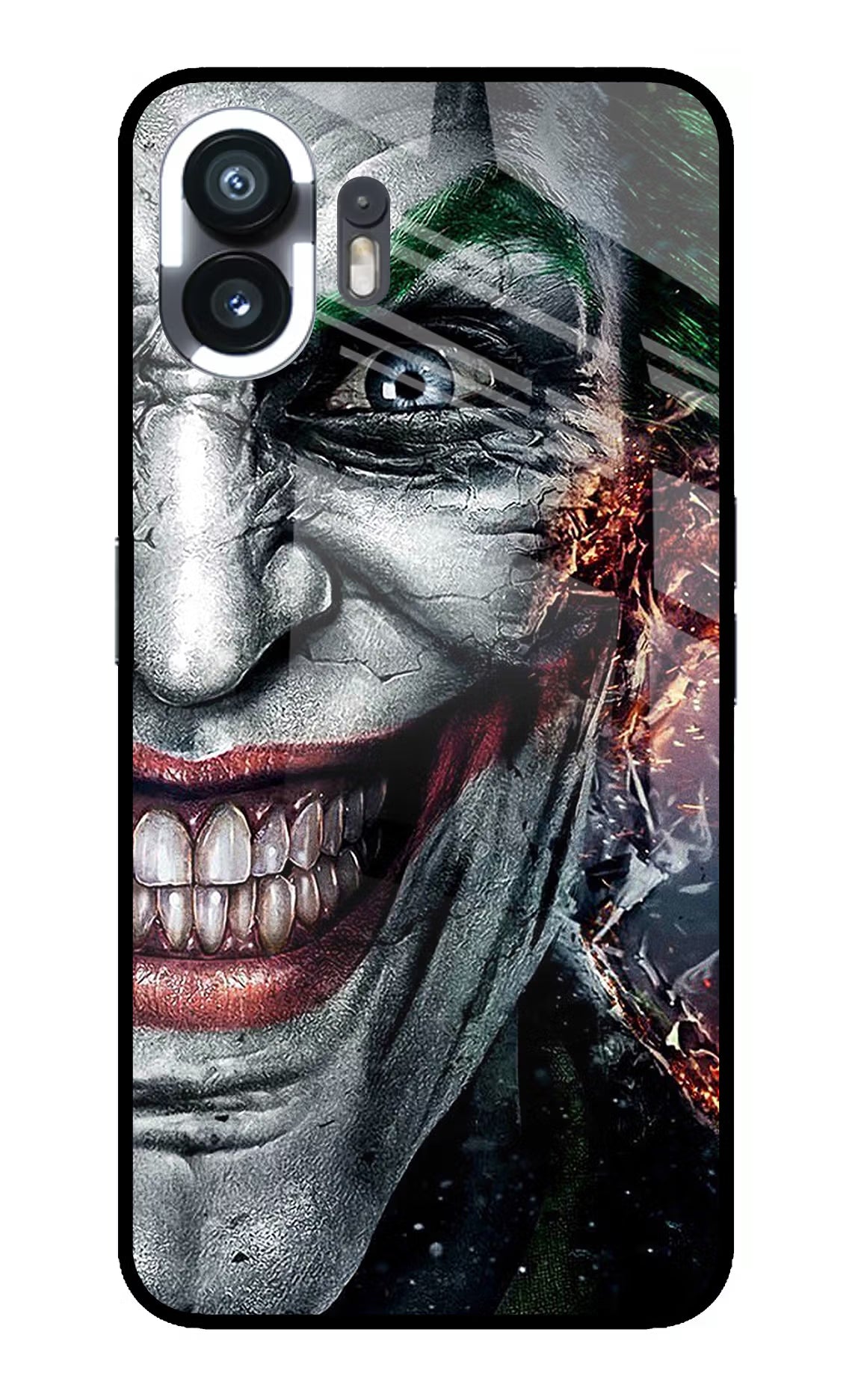 Joker Cam Nothing Phone 2 Glass Case Back Cover by Casekaro
