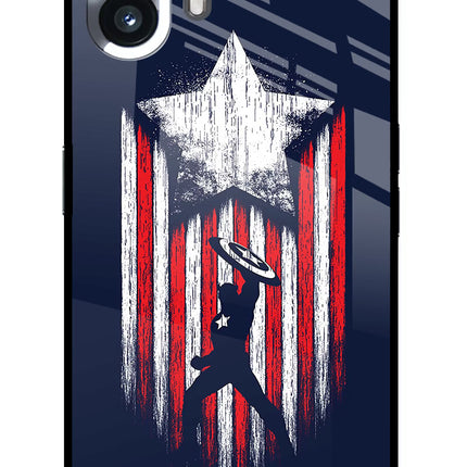 Captain America Marvel Art Nothing Phone 2 Glass Case