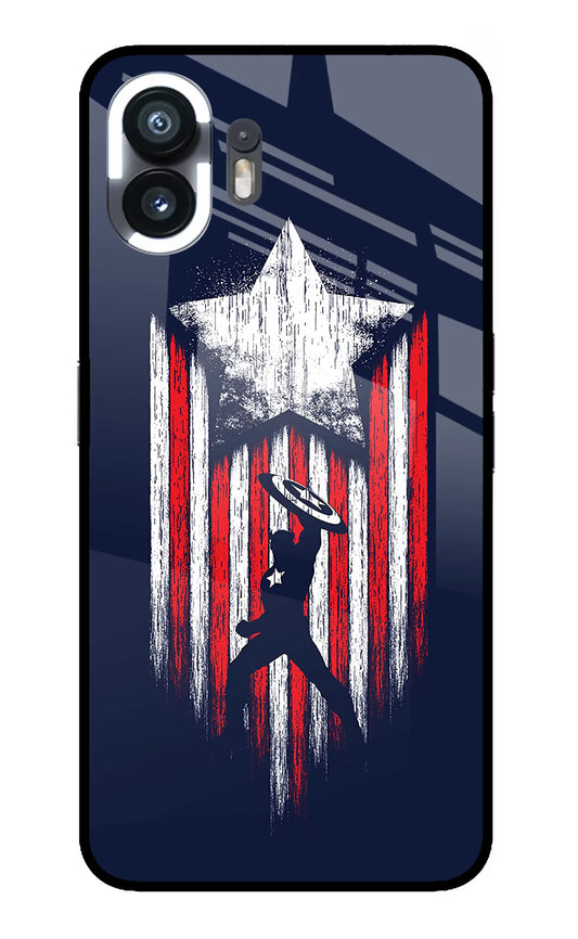 Captain America Marvel Art Nothing Phone 2 Glass Case