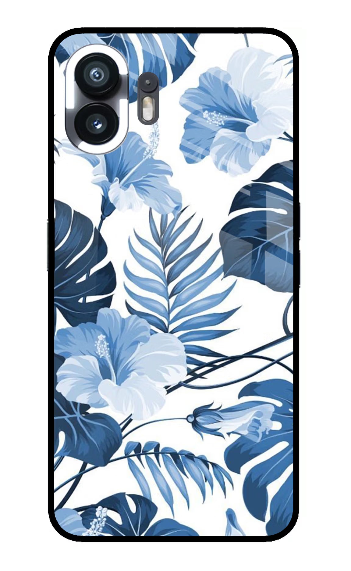 Fabric Art Nothing Phone 2 Glass Case Back Cover by Casekaro