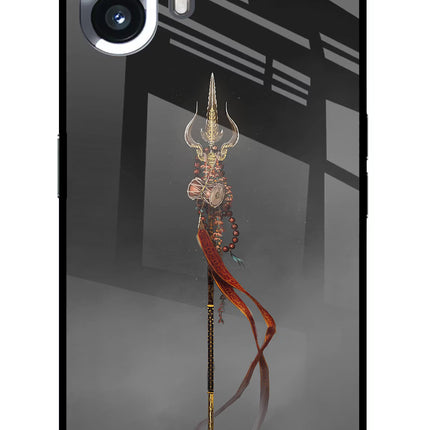 Shiv Trishul Nothing Phone 2 Glass Case Back Cover by Casekaro