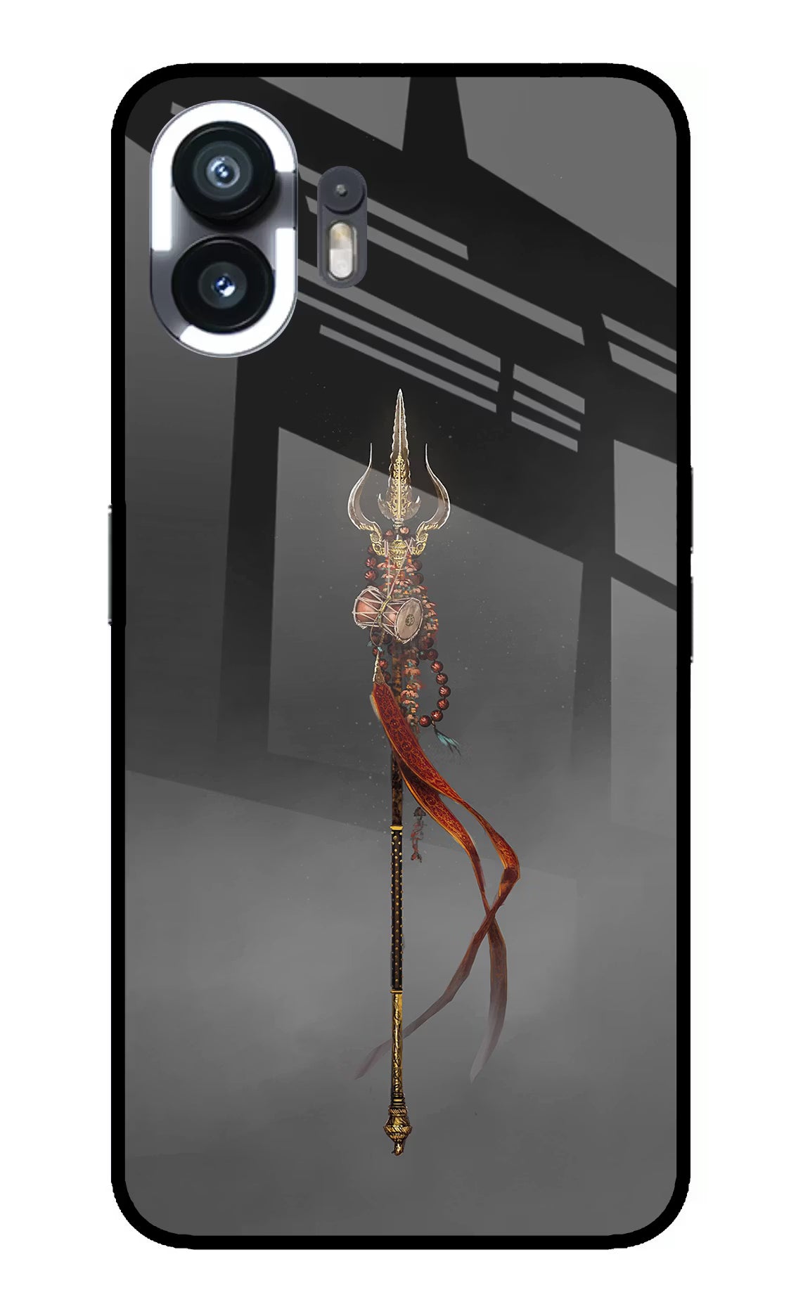 Shiv Trishul Nothing Phone 2 Glass Case Back Cover by Casekaro