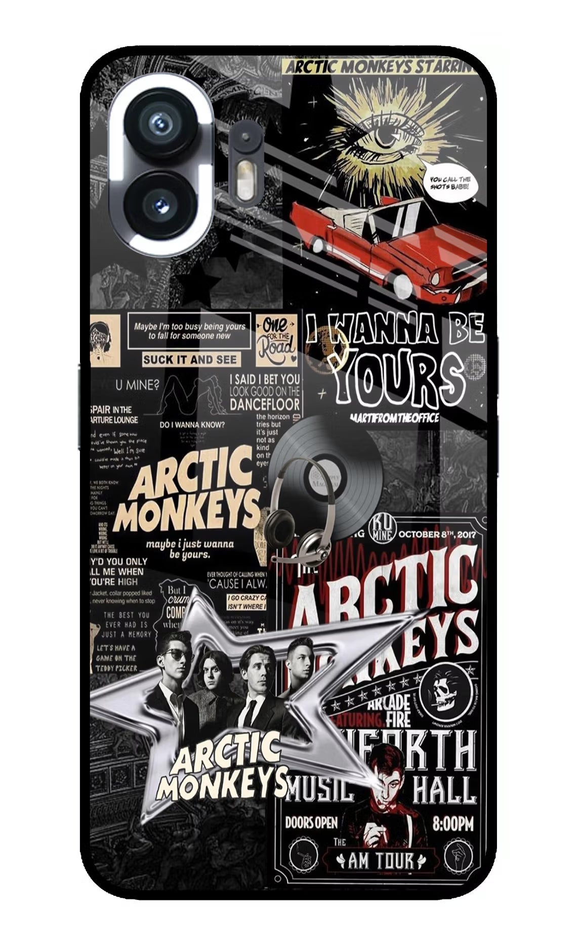 Arctic Monkeys Nothing Phone 2 Glass Case Back Cover by Casekaro