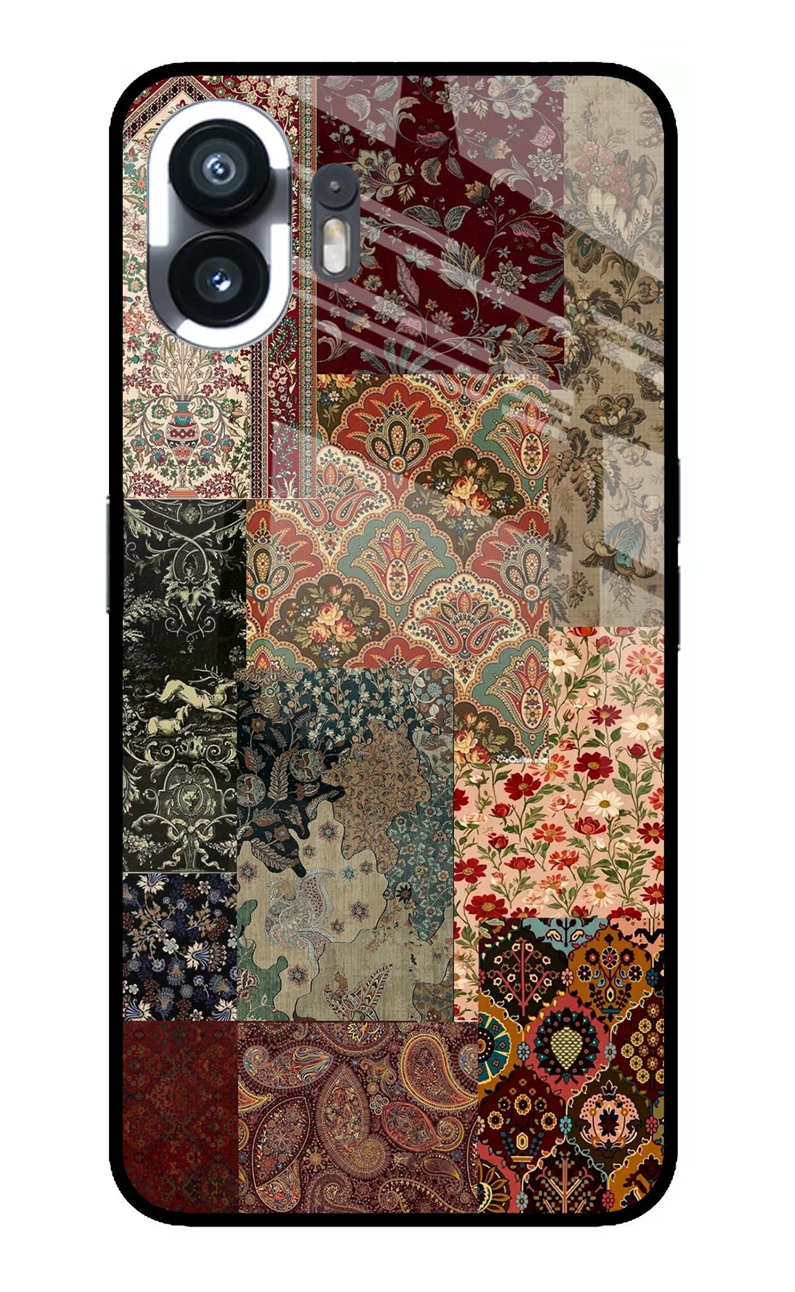 Desi Print Nothing Phone 2 Glass Case Back Cover by Casekaro