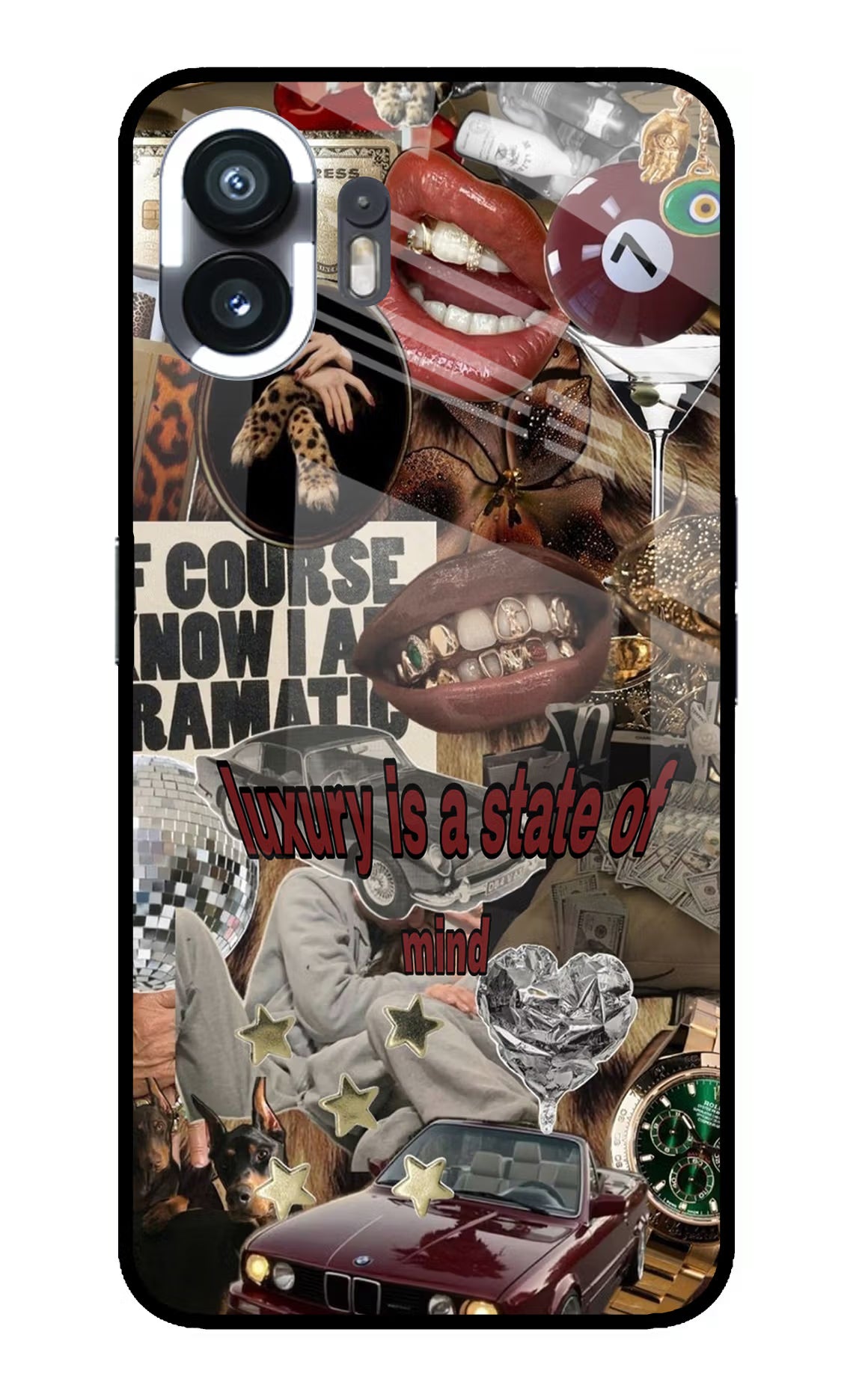 Luxury Nothing Phone 2 Glass Case Back Cover by Casekaro