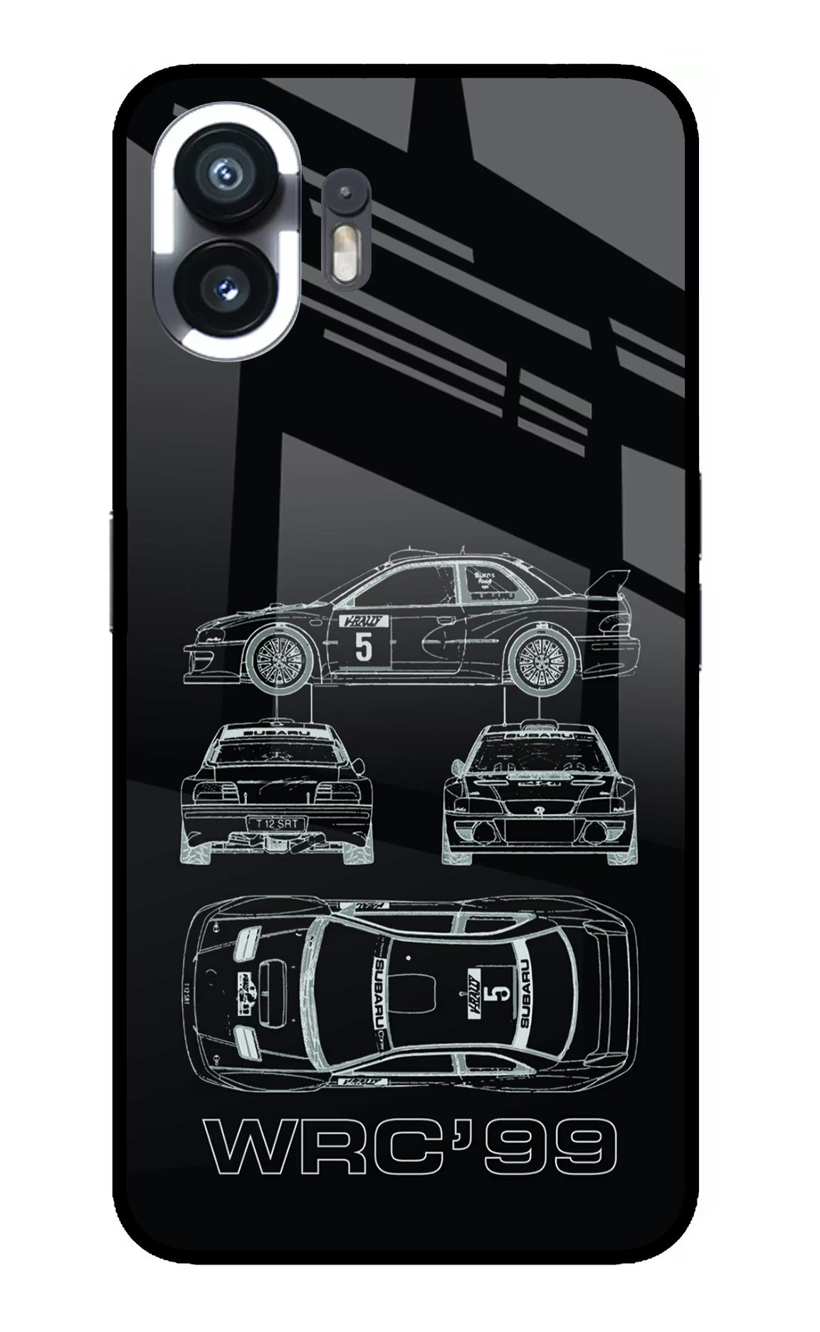 WRC'99 Nothing Phone 2 Glass Case Back Cover by Casekaro