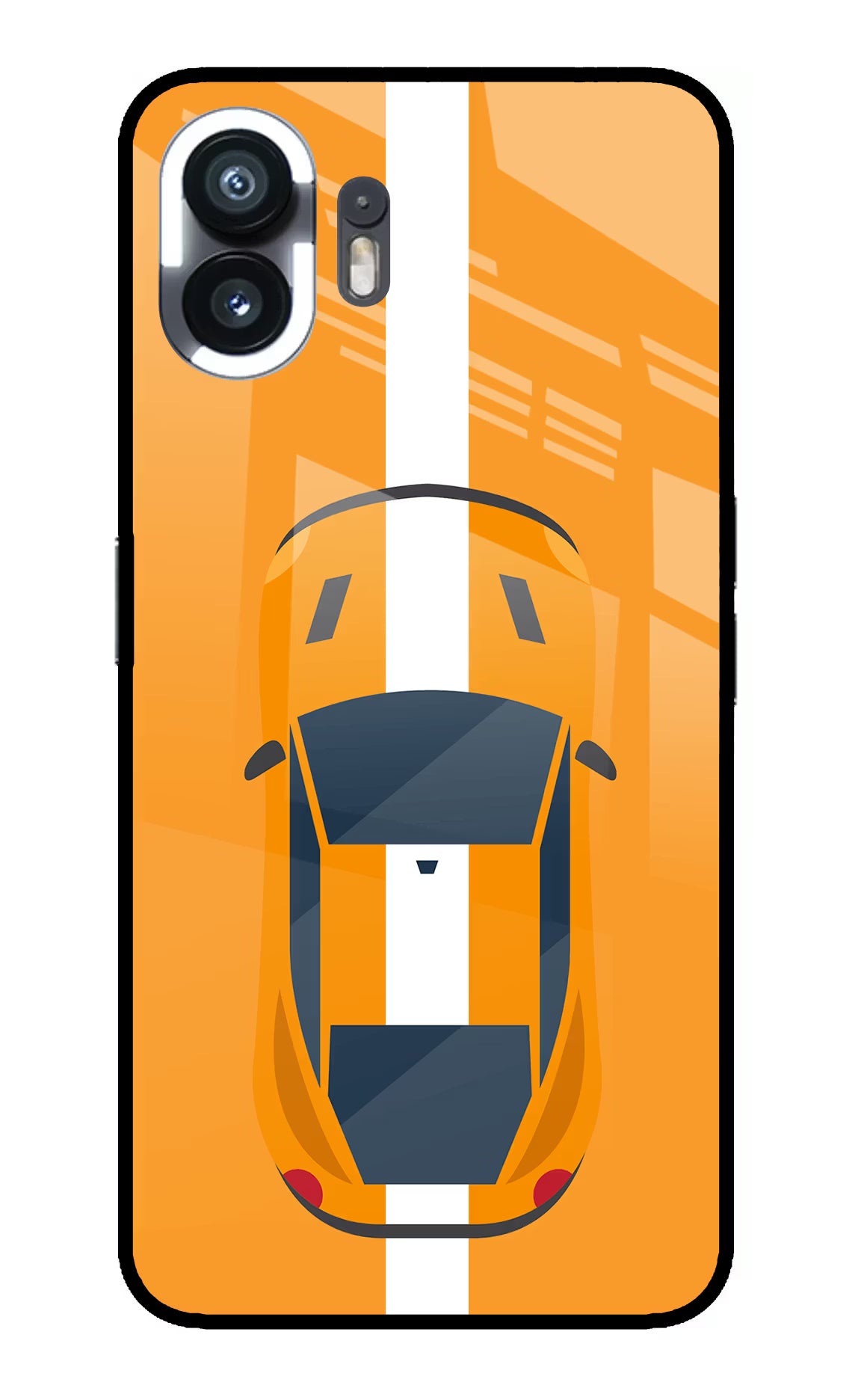 Highway Pursuit Nothing Phone 2 Glass Case Back Cover by Casekaro