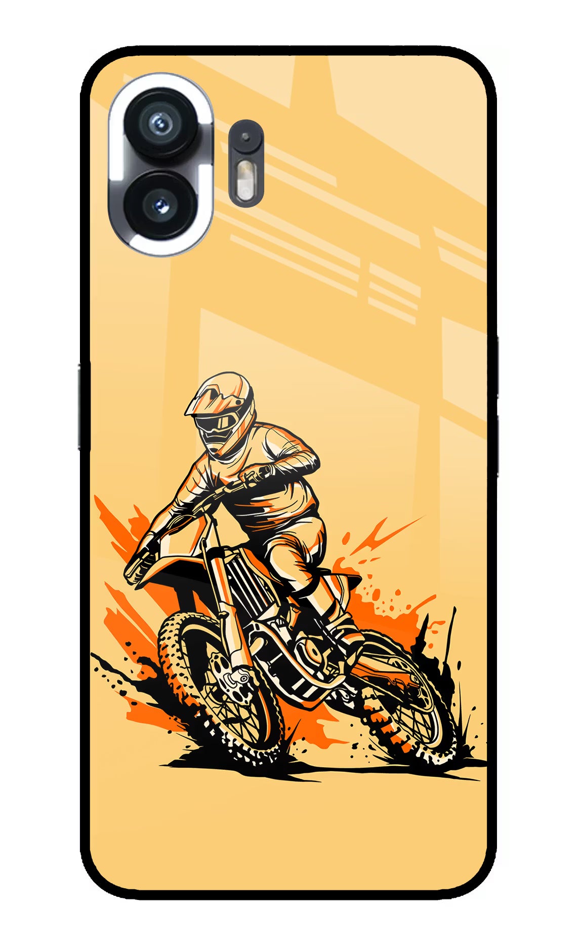 Off-Road Fury Nothing Phone 2 Glass Case Back Cover by Casekaro