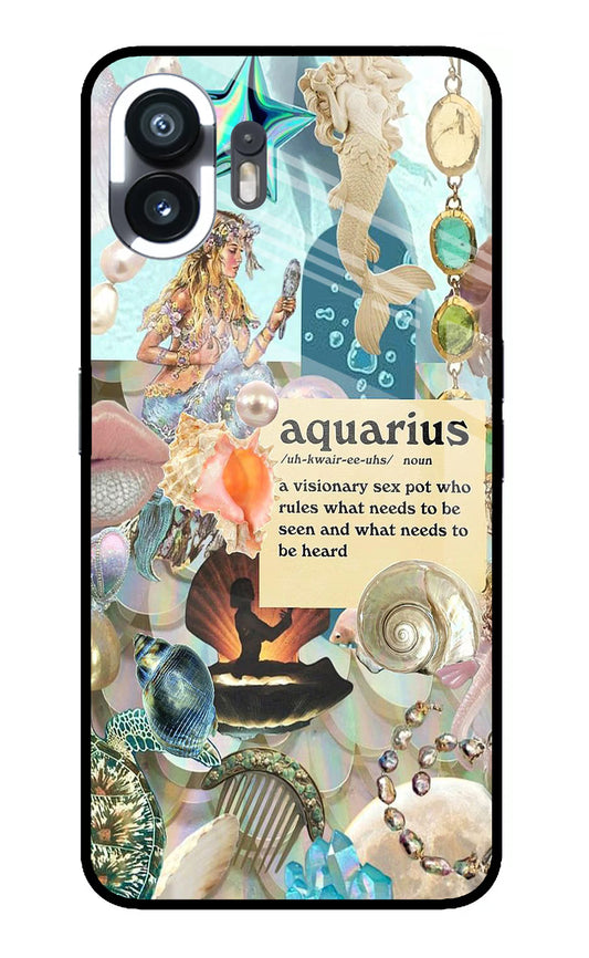 Aquarius Zodiac Nothing Phone 2 Glass Case