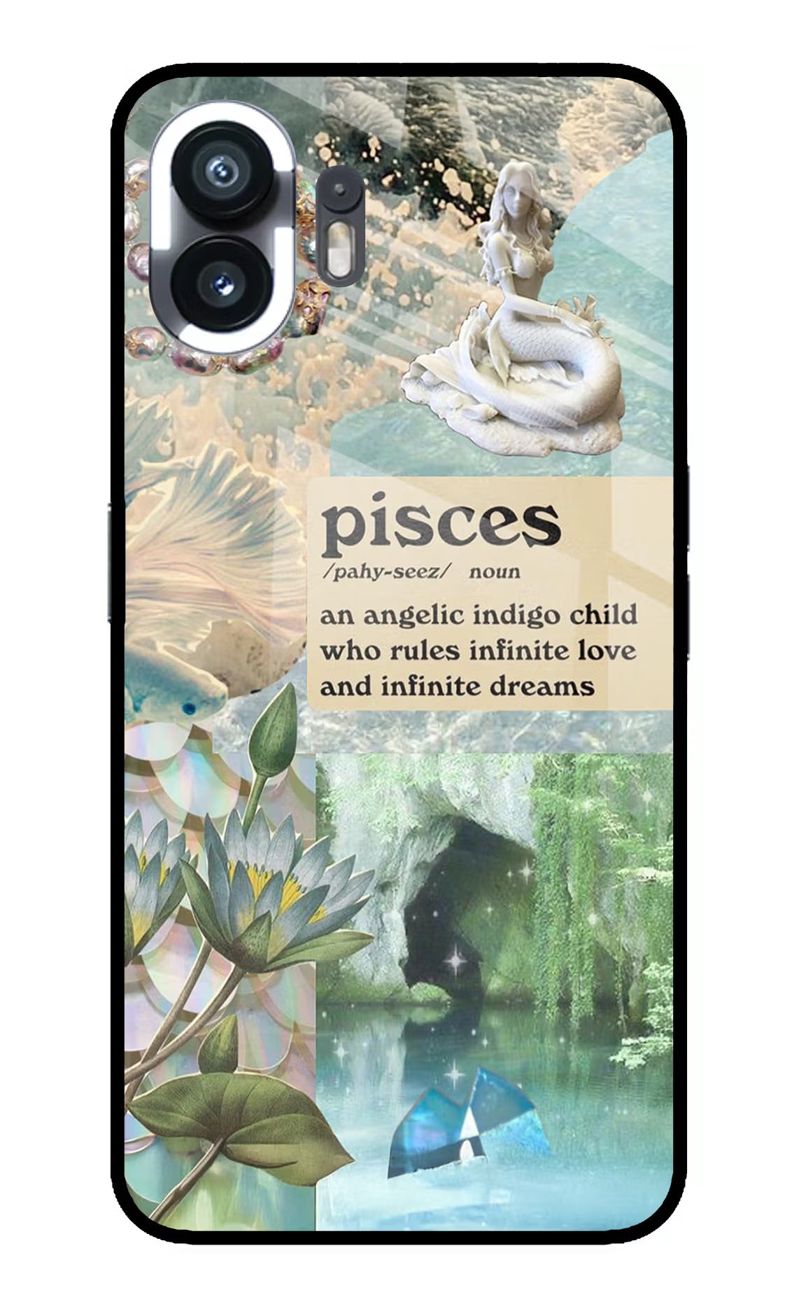 Pisces Zodiac Nothing Phone 2 Glass Case Back Cover by Casekaro