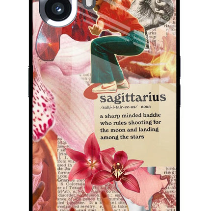 Sagittarius Zodiac Nothing Phone 2 Glass Case Back Cover by Casekaro