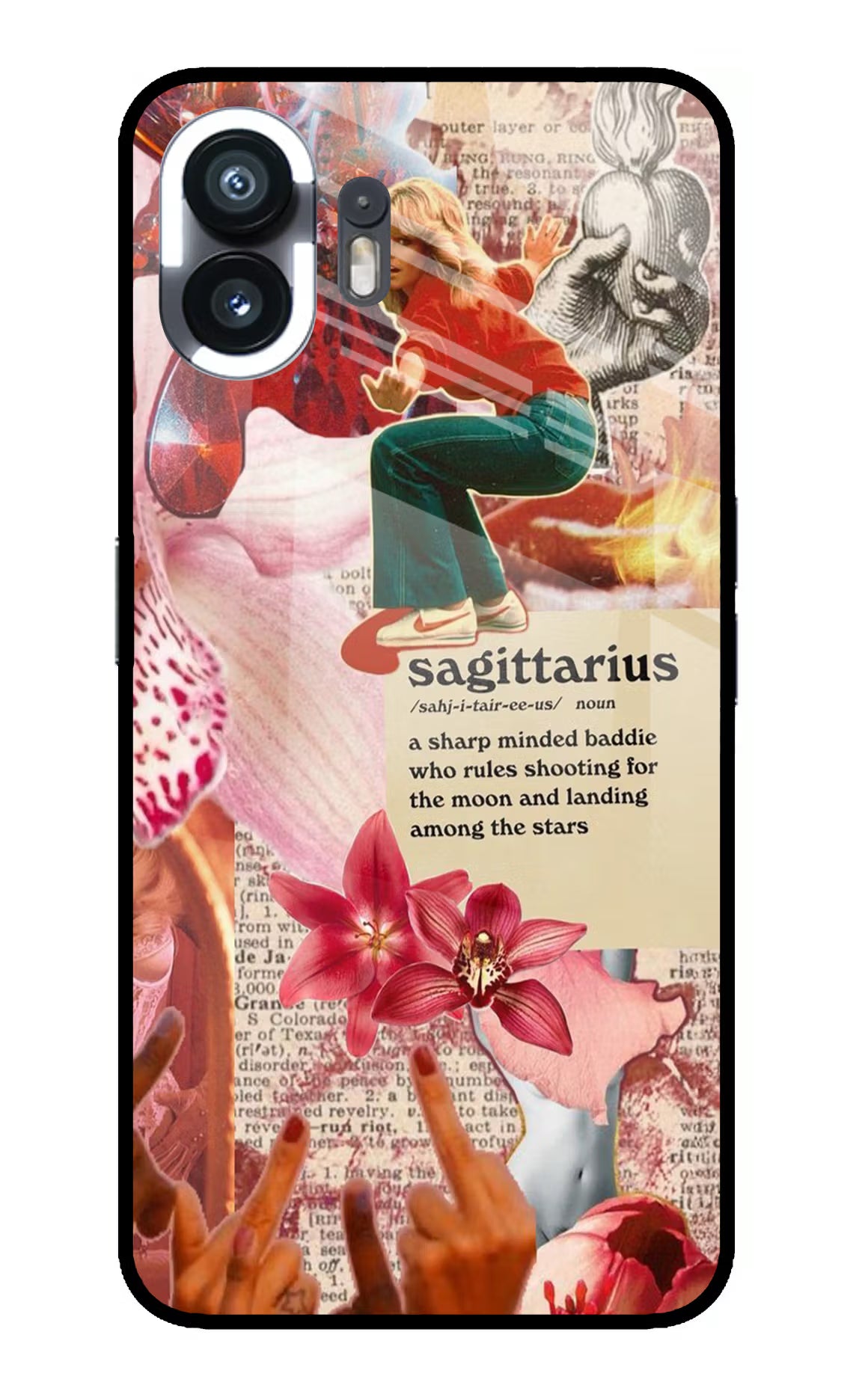 Sagittarius Zodiac Nothing Phone 2 Glass Case Back Cover by Casekaro