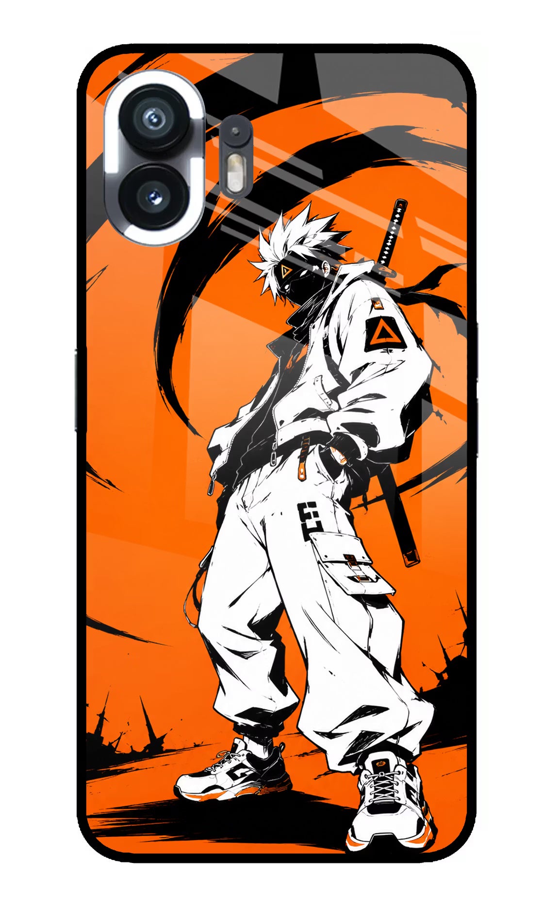 Street Samurai  Nothing Phone 2 Glass Case Back Cover by Casekaro