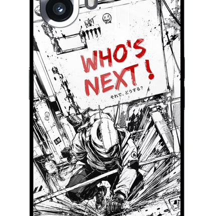 Who's Next Nothing Phone 2 Glass Case Back Cover by Casekaro