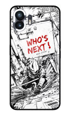 Who's Next Nothing Phone 2 Glass Case Back Cover by Casekaro