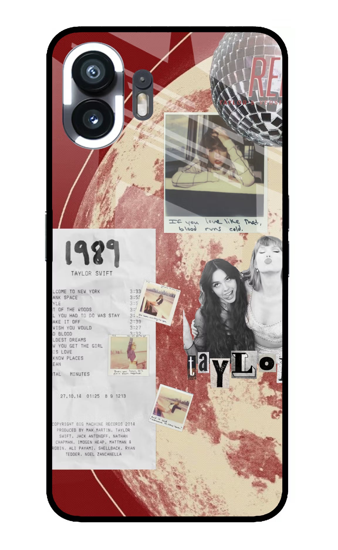 Taylor Swift Nothing Phone 2 Glass Case Back Cover by Casekaro