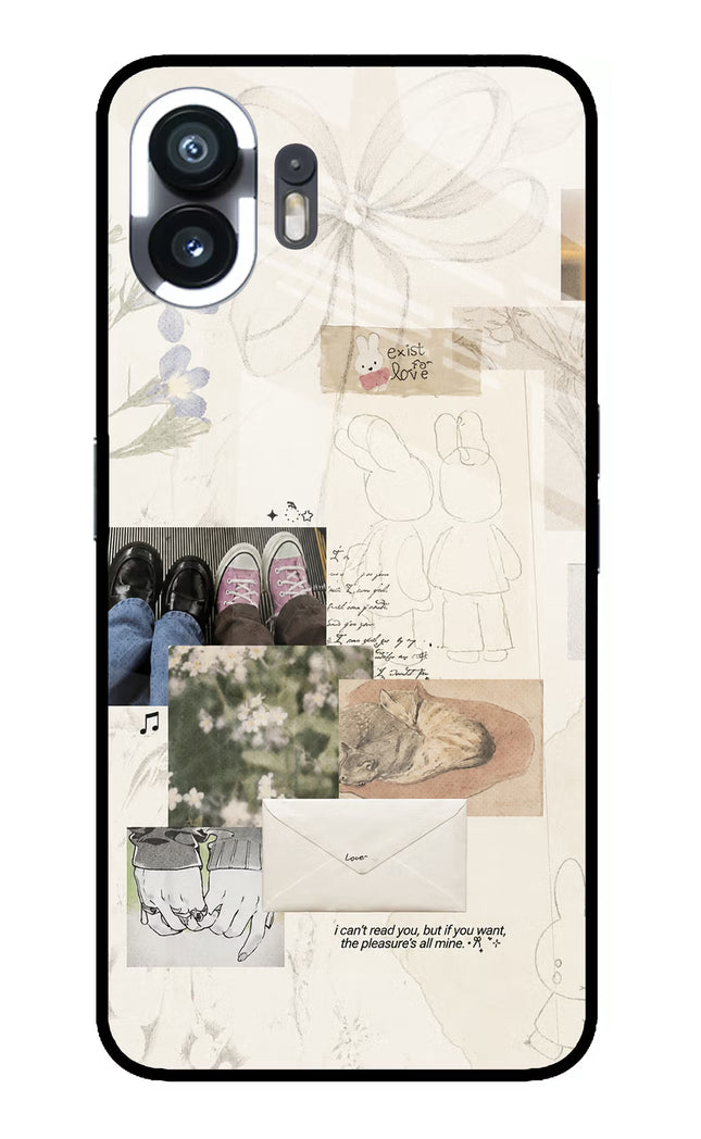 Soft Aesthetic Nothing Phone 2 Glass Case