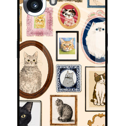 Mirror Cats Nothing Phone 2 Glass Case