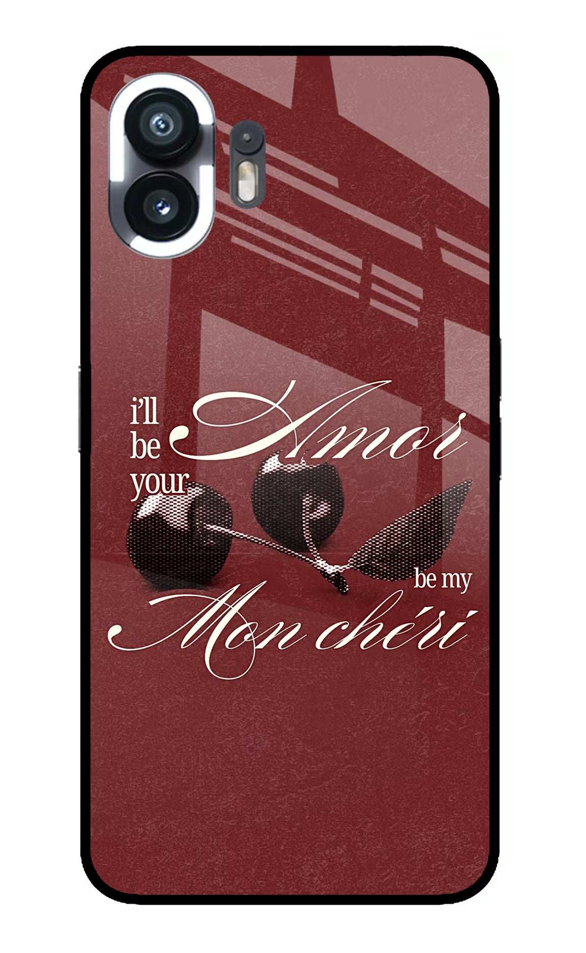 Velvet Cherry Nothing Phone 2 Glass Case