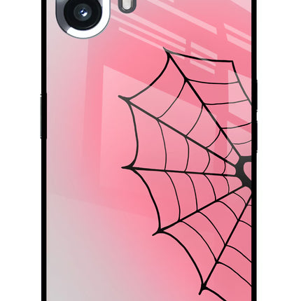 Pink Web Nothing Phone 2 Glass Case