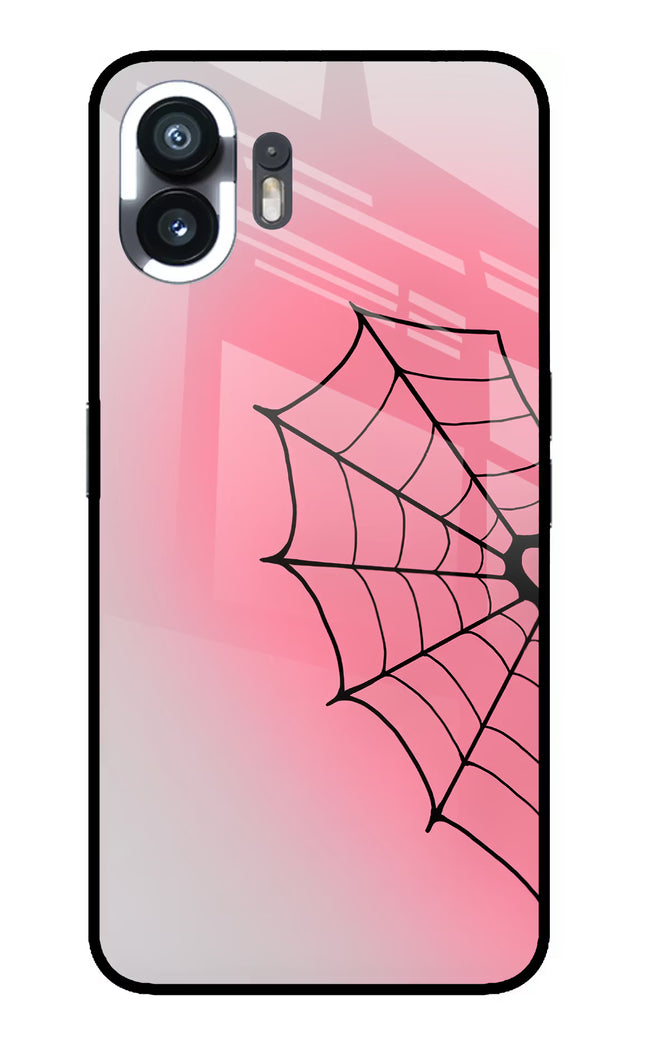 Pink Web Nothing Phone 2 Glass Case