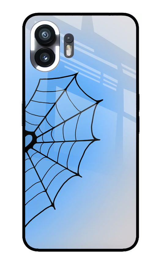 Blue Web Nothing Phone 2 Glass Case