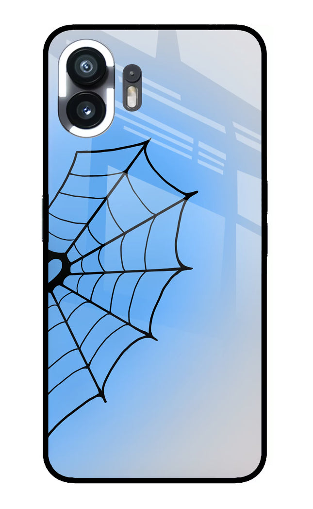 Blue Web Nothing Phone 2 Glass Case