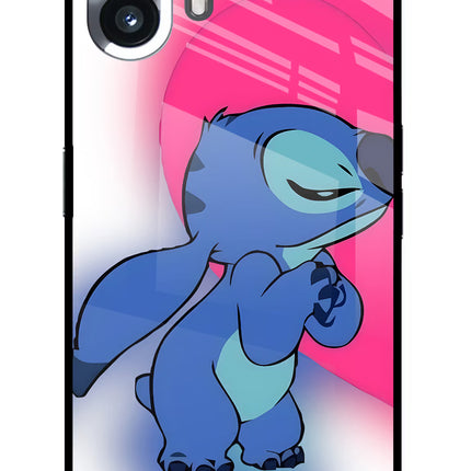 Stitch Hug Nothing Phone 2 Glass Case