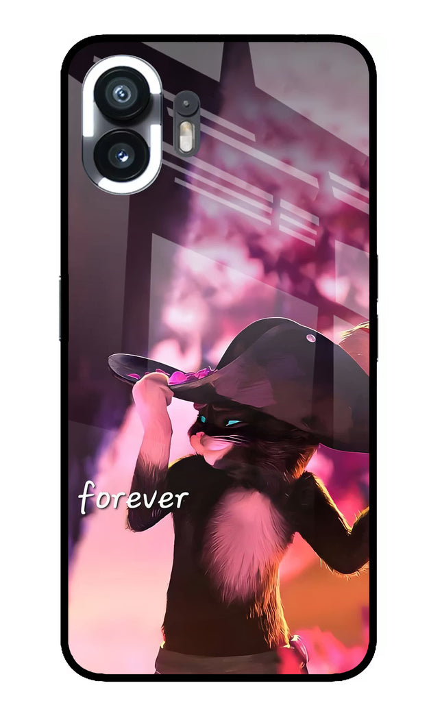 Forever Cat Nothing Phone 2 Glass Case
