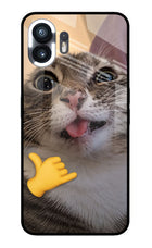 Silly Cat Call Nothing Phone 2 Glass Case