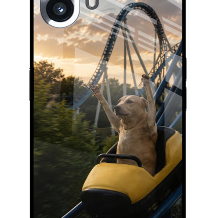 Rollercoaster Dog Nothing Phone 2 Glass Case