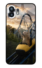 Rollercoaster Dog Nothing Phone 2 Glass Case