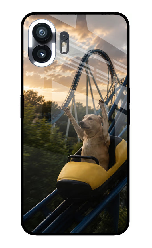 Rollercoaster Dog Nothing Phone 2 Glass Case