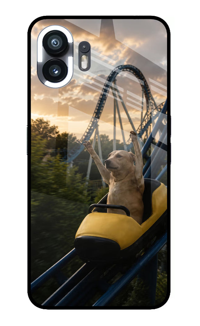 Rollercoaster Dog Nothing Phone 2 Glass Case