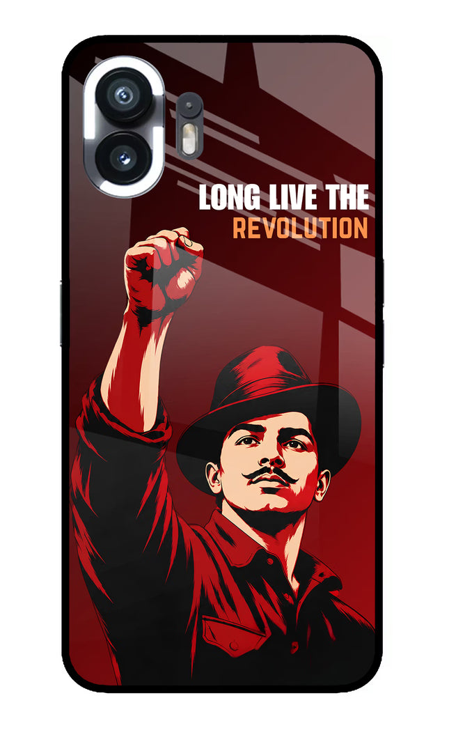 Bhagat Singh Revolution Nothing Phone 2 Glass Case