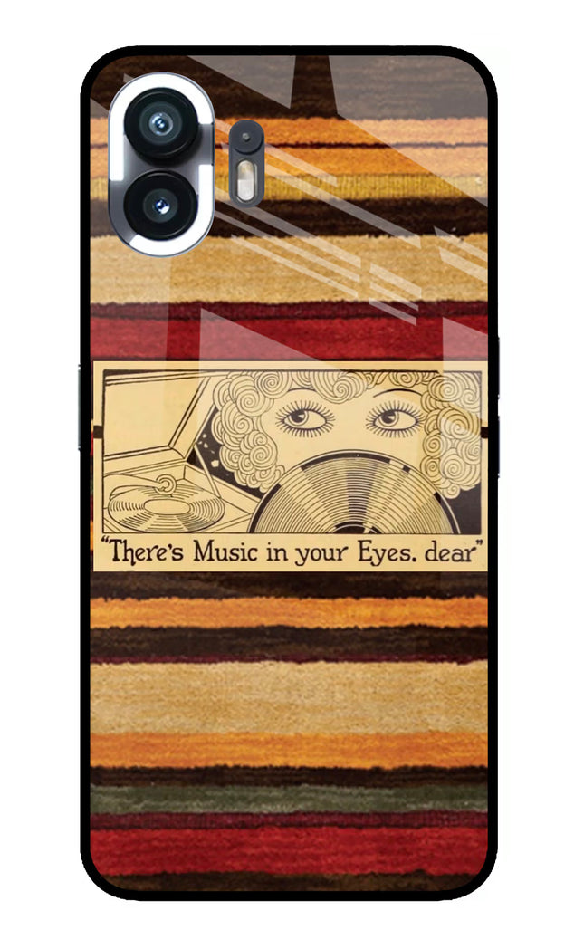 Vinyl Stripes Nothing Phone 2 Glass Case