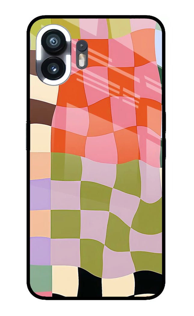 Wavy Grid Nothing Phone 2 Glass Case