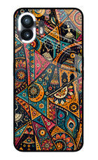 Folk Print Nothing Phone 2 Glass Case