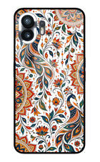 White Mayura Nothing Phone 2 Glass Case