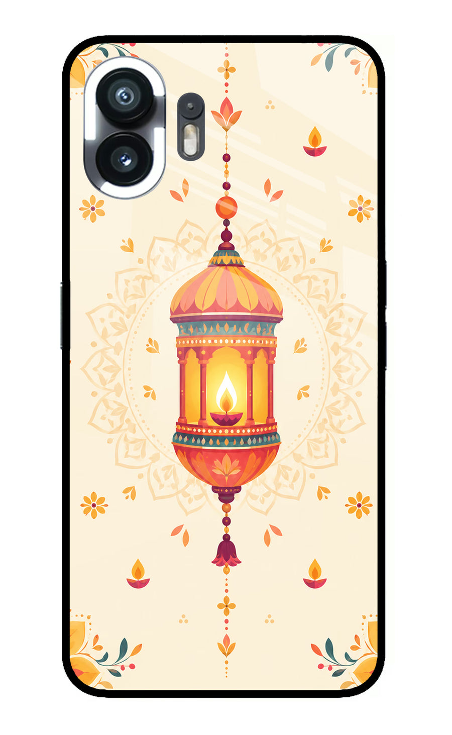 Golden Lantern Nothing Phone 2 Back Cover, Glass case