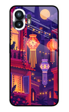 Lantern Lane Nothing Phone 2 Glass Case Back Cover by Casekaro