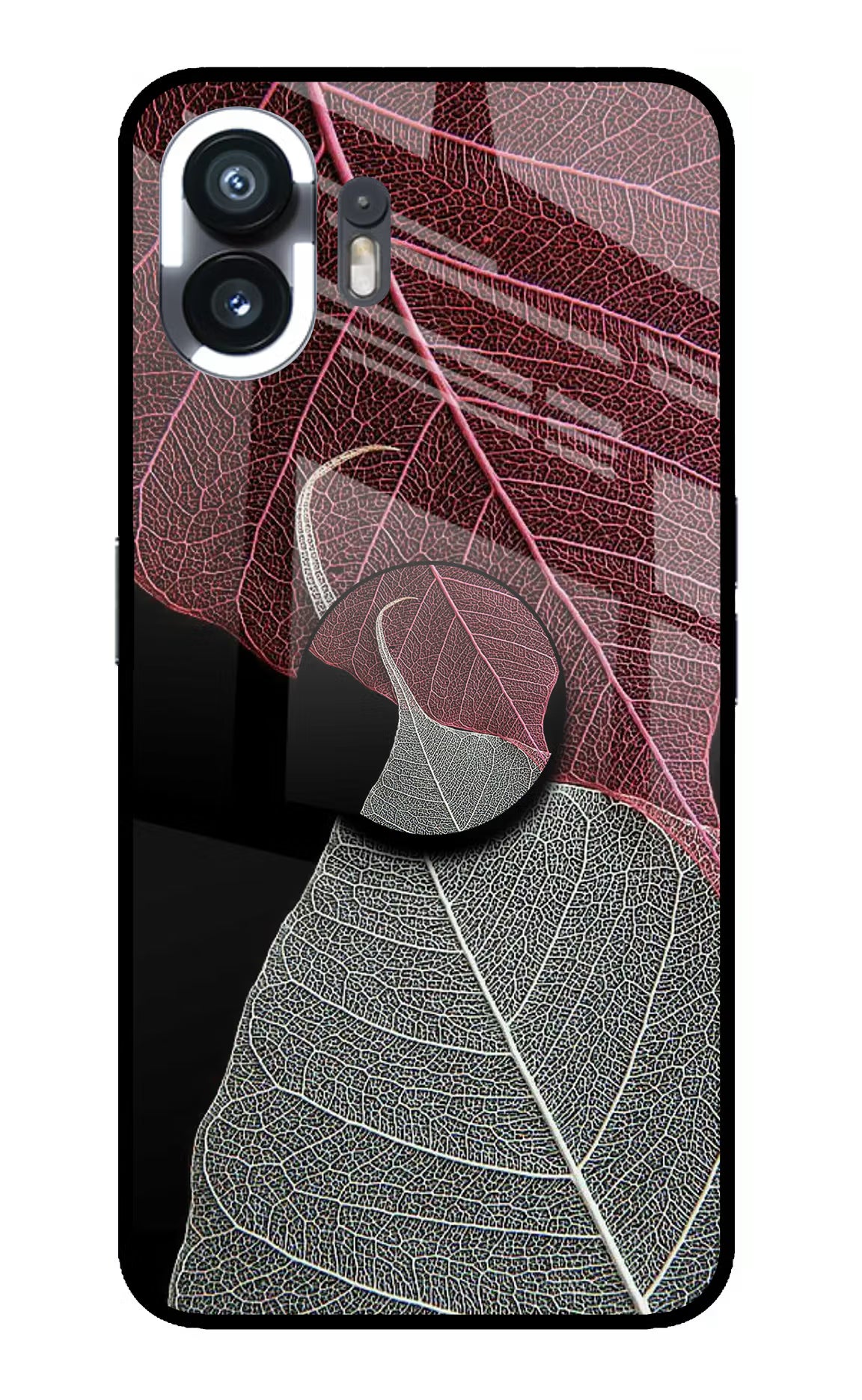 Leaf Pattern Nothing Phone 2 Pop Case by Casekaro