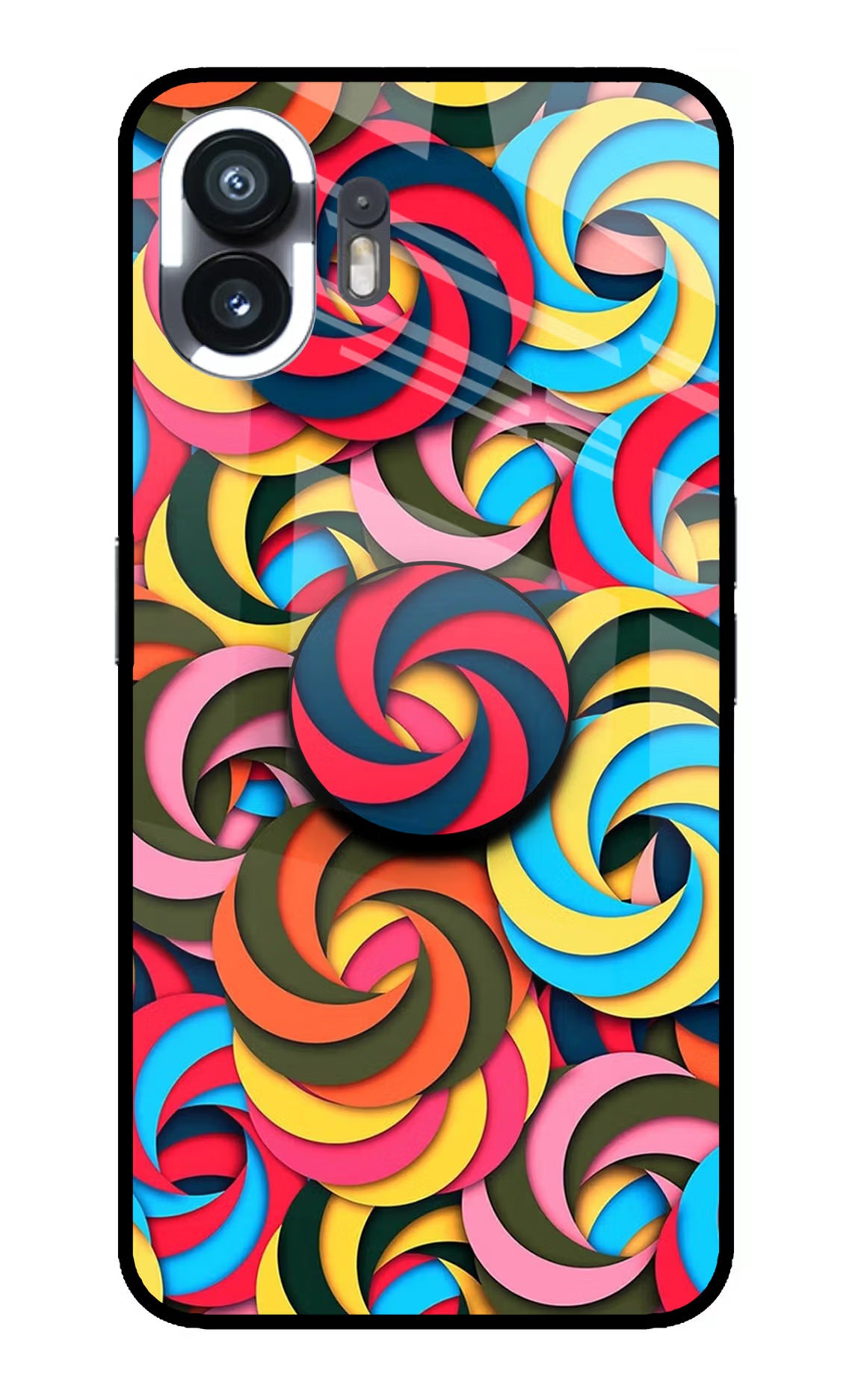 Spiral Pattern Nothing Phone 2 Pop Case by Casekaro