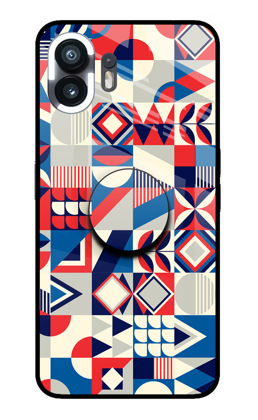 Colorful Pattern Nothing Phone 2 Pop Case, Metal case