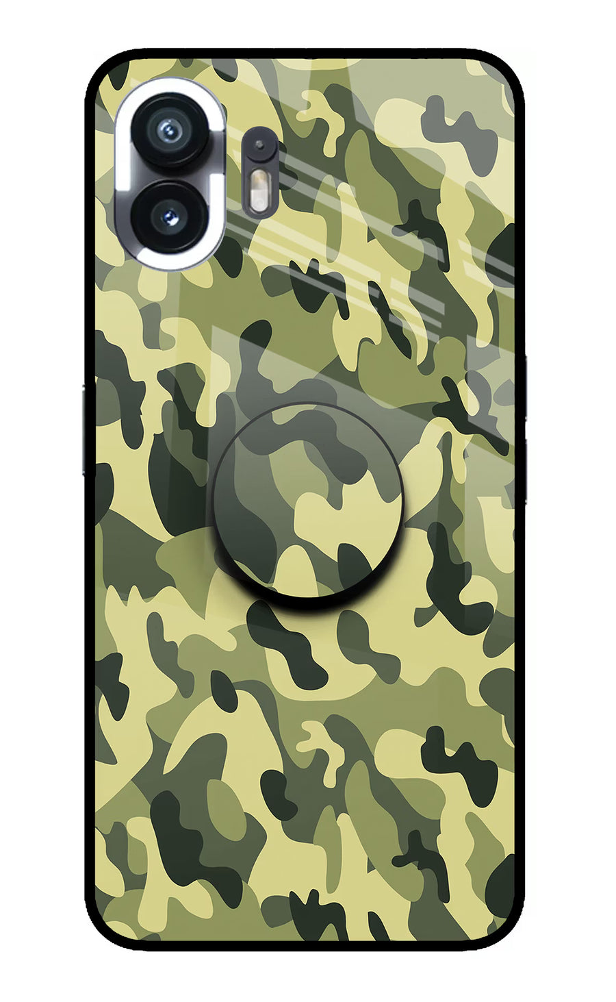 Camouflage Nothing Phone 2 Pop Case, Metal case