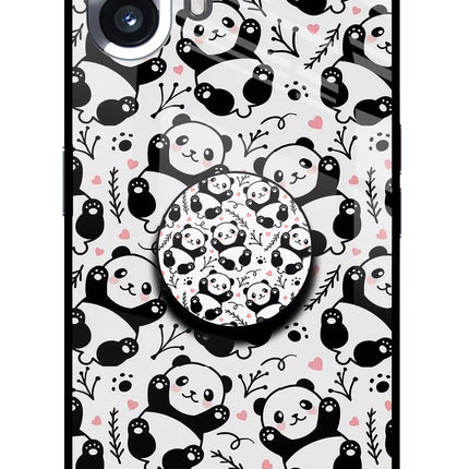 Cute Panda Nothing Phone 2 Pop Case by Casekaro